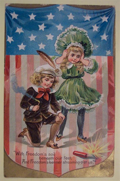 Vintage 4th Of July Postcard July 1 1910 Dave Flickr