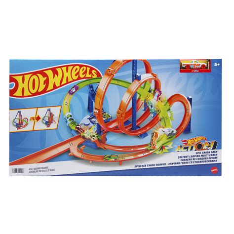 Трек Hot Wheels Epic Crash Dash многоуровневый купить по цене 8388 в интернет магазине Детский мир