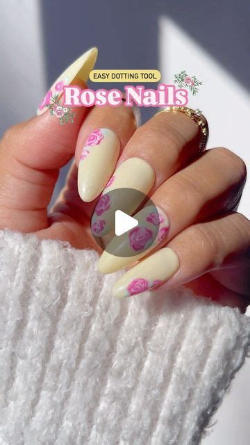 Jeanette Flores On Instagram The EASIEST Way To Do Rose Nail Art