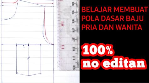 Standar Pola Untuk Baju Kemeja Pola Kemeja Pola Dasar Kemeja Pola