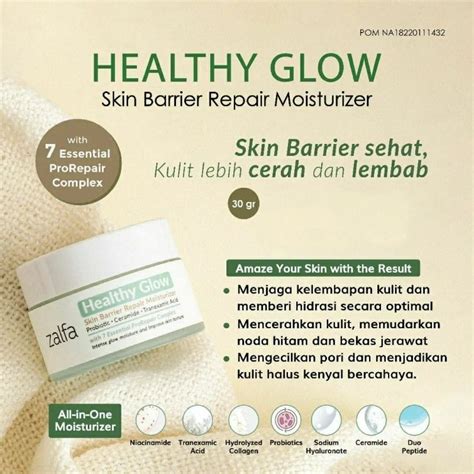 Jual Zalfa Healthy Glow Skin Barrier Repair Series Shopee Indonesia