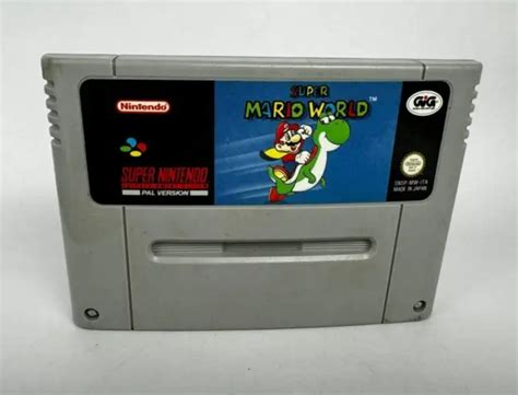 GIOCO SUPER MARIO World Super Nintendo SNES PAL GIG Versione ITA Usato