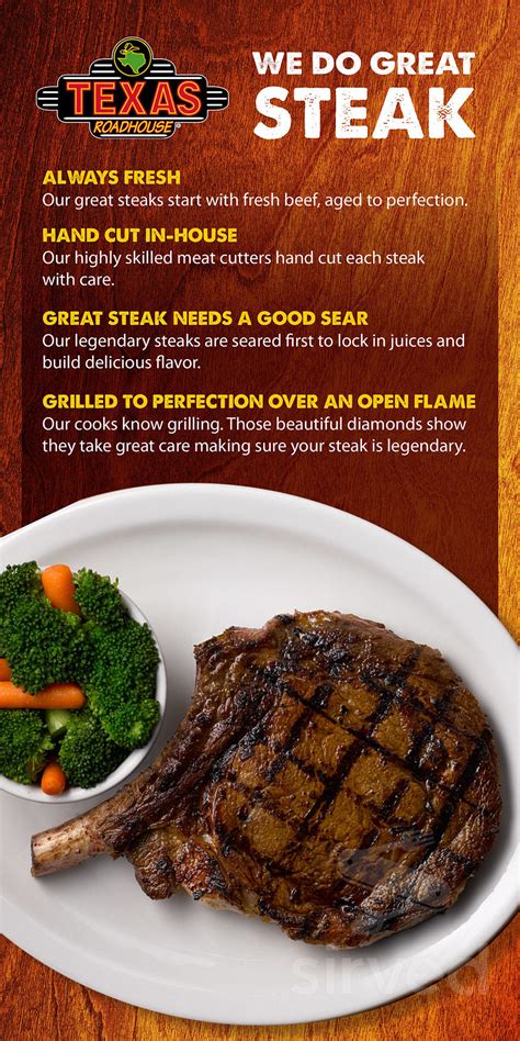 Texas Roadhouse Early Dining Menu