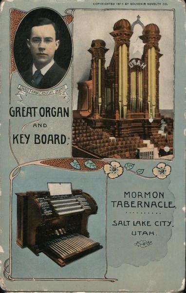 Great Organ and Key Board - Mormon Tabernacle Salt Lake City, UT Postcard