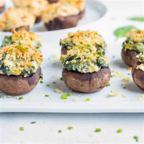 Cheesy Crab Stuffed Mushrooms Recipe Evolving Table