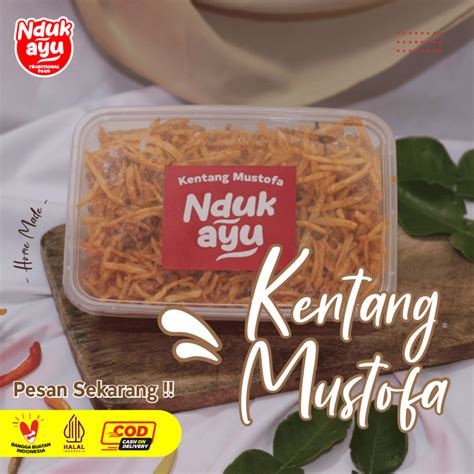 Jual Kentang Mustofa Mustopa Kering Kentang Pedas Manis Asli Nduk Ayu