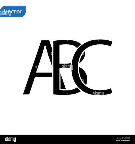 ABC letter generic logo design vector. English school badge vector logo ...