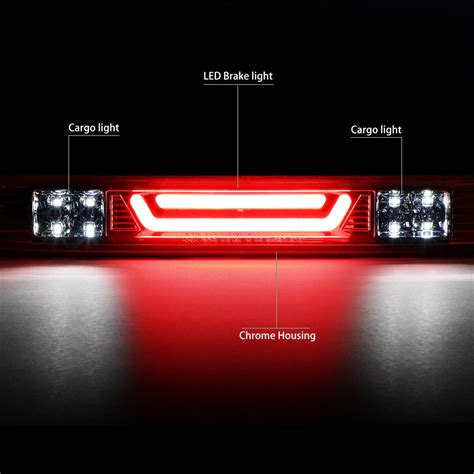 3d Led Bar 3rd Brake Light For Colorado Canyon I Series 04 12 Chrome Housing Ebay