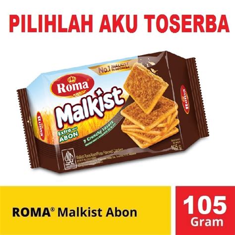 Jual Biskuit Roma Malkist Abon Crackers Gr Harga Satuan