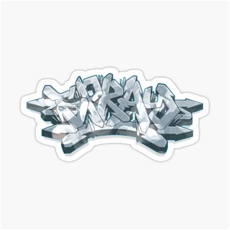 Spray Graffiti Lettering Sticker For Sale By Namegraffiti Redbubble