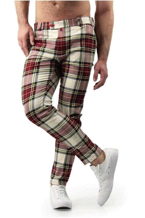 Mens Plaid Pants Mens Plaid Pants Mens Plaid Slim Fit Pants Men