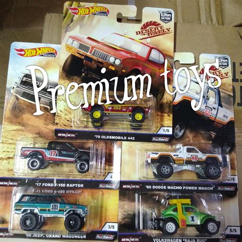 Hot Wheels Conjunto Sobremesa Rally Volkswagen Vw Ford Araptor Dodge