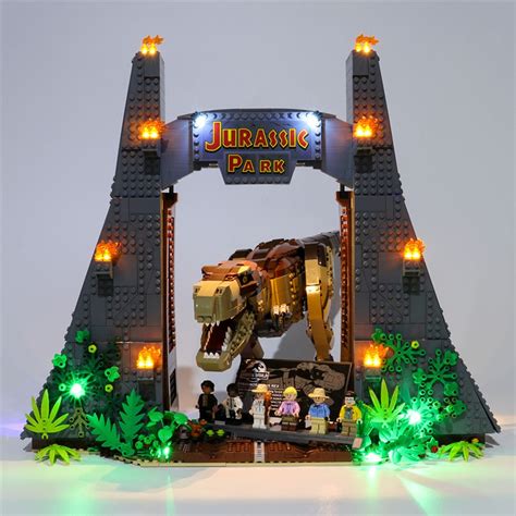 Led Light Up Kit For Lego 75936 Jurassic Park T Rex Rampage Toy