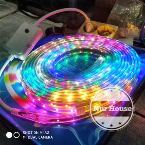 Promo Lampu Hias Led Strip Lampu Selang RGB Warna Warni Kedip Kedip 10