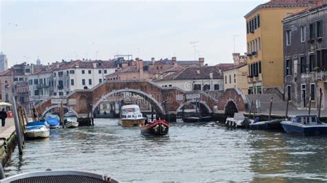 Boats and Motorboats on the Canals of Venice Stock Photo - Image of ...