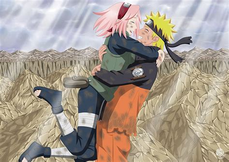 Sakura And Naruto Hq Anime Pretty Hug Sakura Couple Naruto