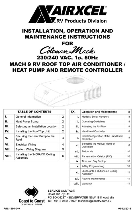 Wiring Diagram For Coleman Rv Air Conditioner