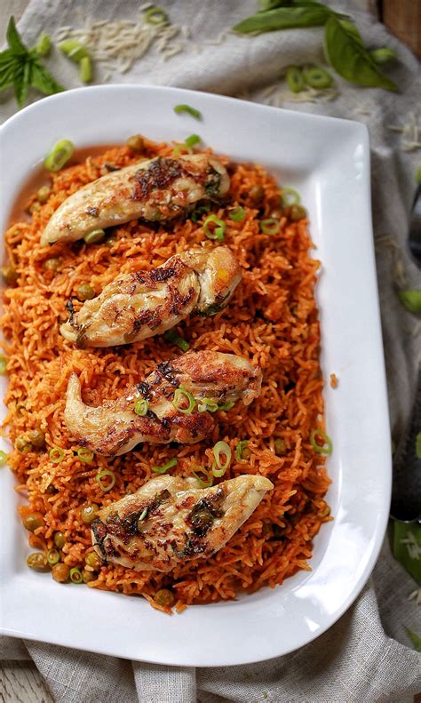 Oven Baked Jollof with Chicken tenders - Afrovitalityeats