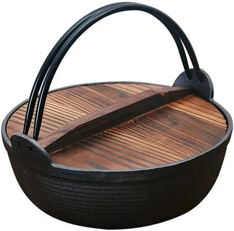 Amazon Cast Iron Sukiyaki Hot Pot Japanese Style Sukiyaki Tetsu