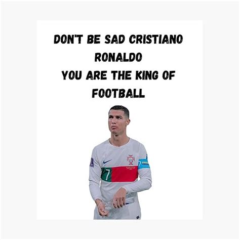 L Mina Fotogr Fica No Est S Triste Cristiano Ronaldo Eres El Rey Del