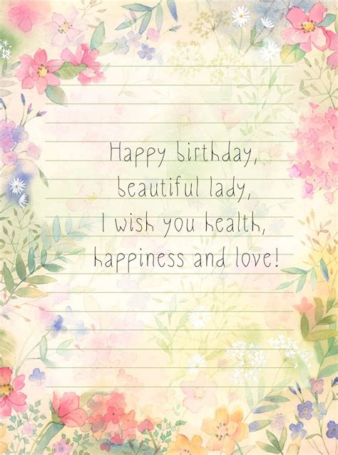 Happy Birthday Beautiful Lady Greetings Card Ubicaciondepersonas Cdmx Gob Mx