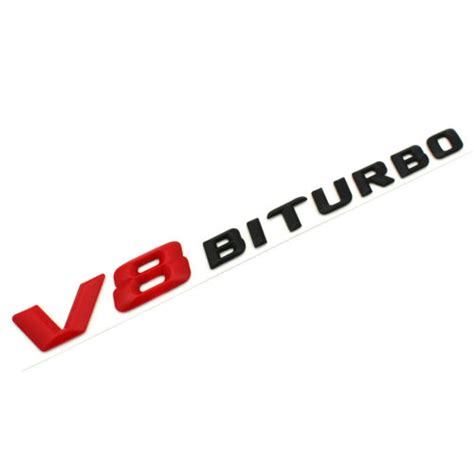 D V Biturbo Rot Schwarz Matt Schriftzug Emblem Amg Logo E Cl