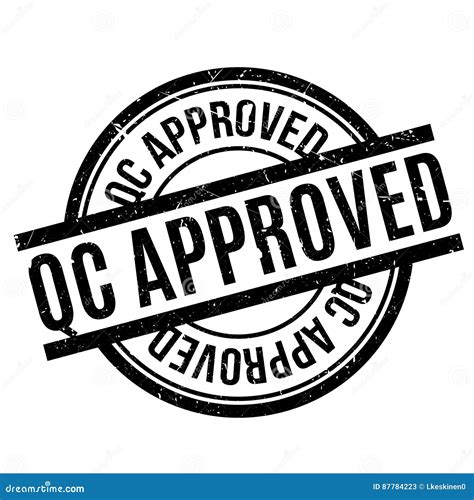 Qc Approved Rubber Stamp Stock Vector Illustration Of Permitted 87784223