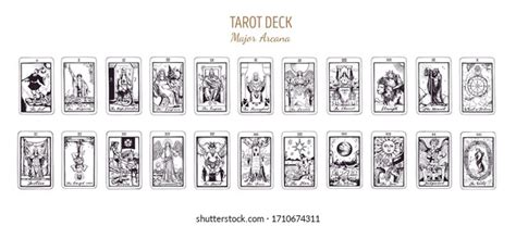 Set Pentacles Occult Tarot Cards Deck Stok Vekt R Telifsiz