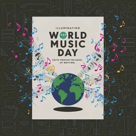 Premium Photo World Music Day Poster Design