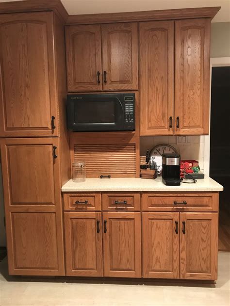 Oak Cabinets With RH Lugarno Pulls