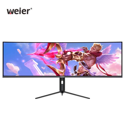 Weier 49 Inch Curved Monitor Wide Screen Anti-blue Light Gaming Monitor ...