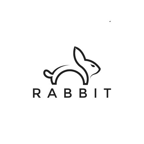 Premium Vector Rabbit Modern Logo Illustration Vector