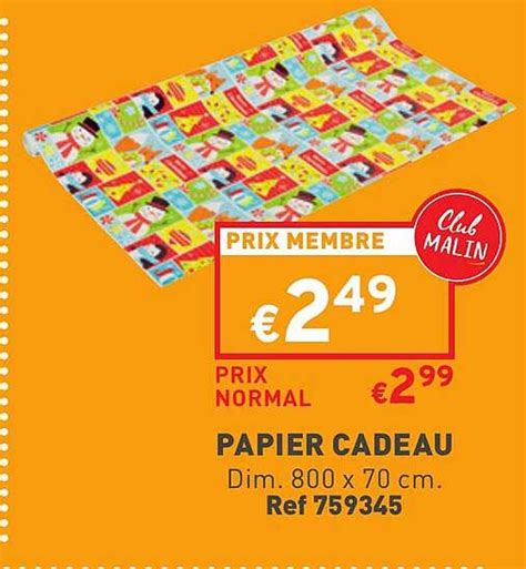 Promo Papier Cadeau Chez Trafic Icatalogue Fr