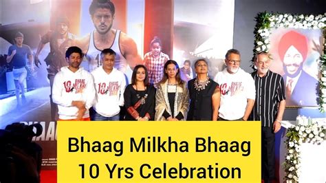 Farhan Akhtar Rakeysh Omprakash Mehra Divya Dutta At Bhaag Milkha