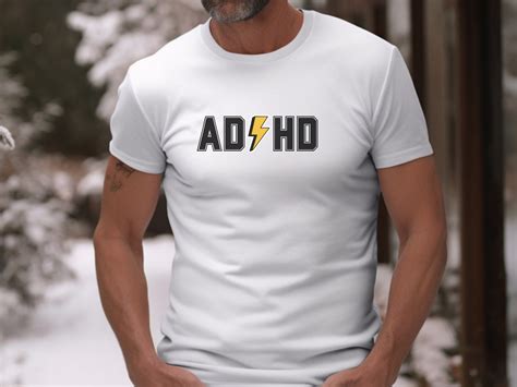 Adhd Acdc T Shirt Adhd Shirt Funny Adhd Tee Shirt Cool Adhd