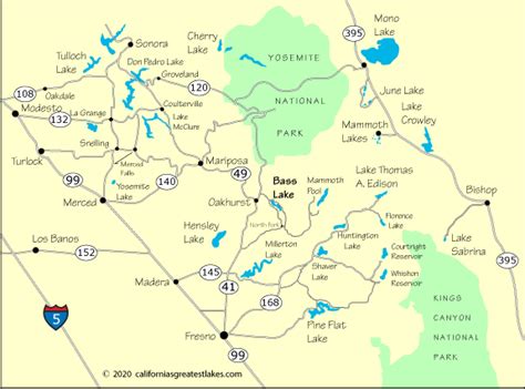 Bass Lake California Directions