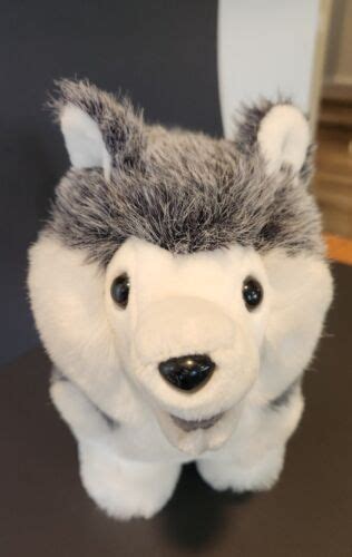 Pillow Pet Siberian Husky Dog Plush Soft Toy Stuffed Animal Vtg 1977