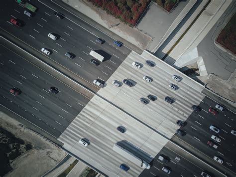 Aerial Photography of Vehicles on Freeway · Free Stock Photo