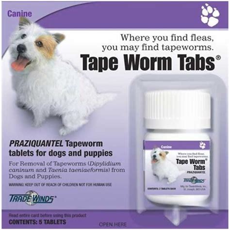 TradeWinds Tape Worm Tabs For Dogs | Canine Tape Worm medication