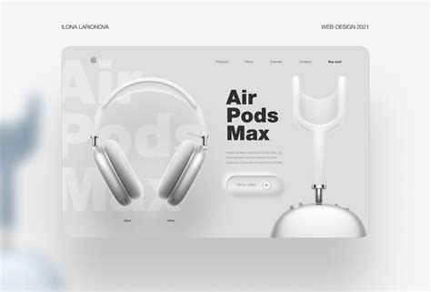 Airpods Max Concept Landing Page Apple On Behance