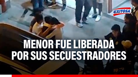 Comas Tras más de cuatro días menor de 12 años fue liberada por sus