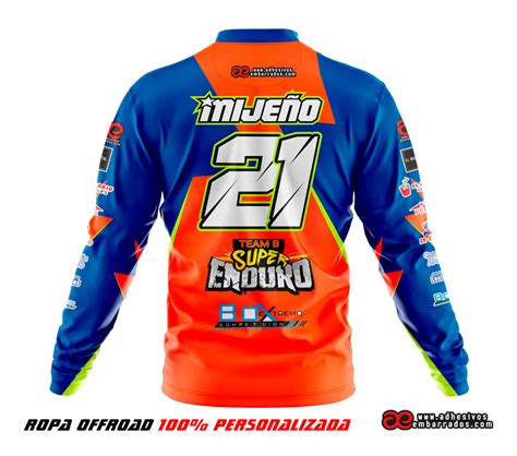 Camiseta Enduro Personalizada MX 19 004 Adhesivosembarrados