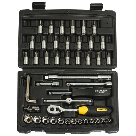 Buy Stanley Stmt Square Drive Metric Socket Set Pieces