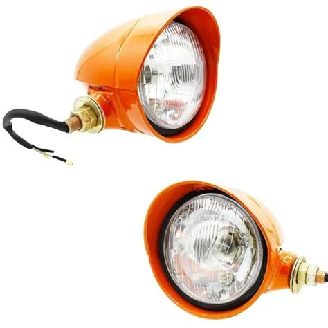 Coppia Fanale Luci Anteriore Per Fiat Trattore Dx Sx Serie Oro