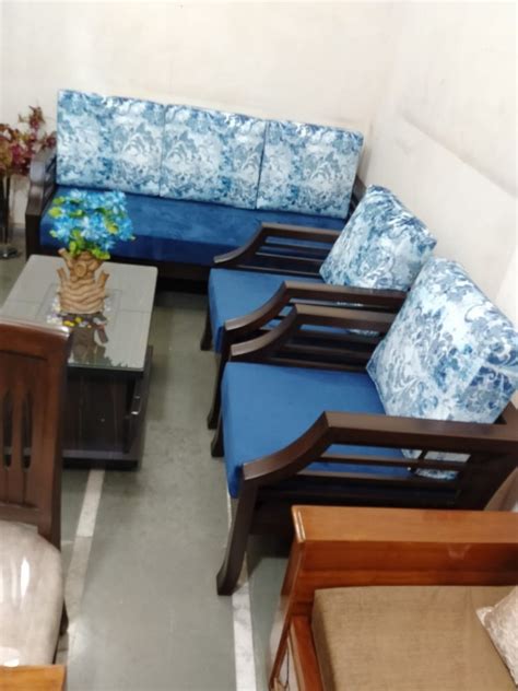 5 Seater Teak Wood Wooden Sofa Set 3 1 1 At Rs 36000 Set In Mumbai ID