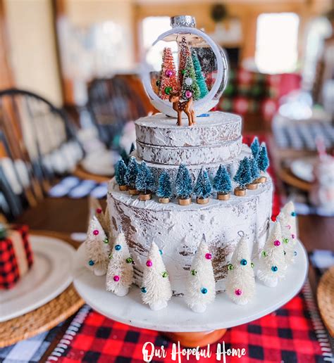 Our Hopeful Home Ways To Decorate A Fake Naked Christmas Cake