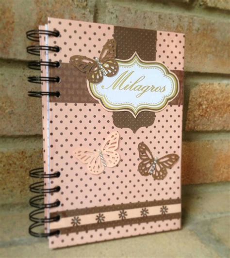 Agenda Tipo Cuaderno Personalizada Con Doble Anillo Met Lico Negro