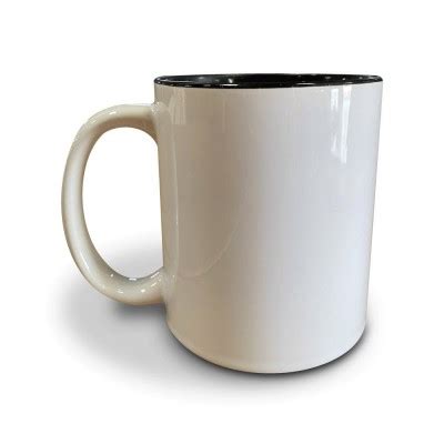 Taza Blanca Y Negra Con Ventana Fotoluminiscente Para Sublimaci N