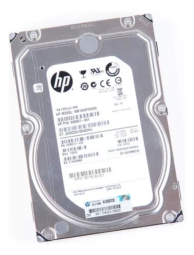 Disco Duro Sata G Hpe Tb Rpm Lff Mdl Lp Cuotas Sin