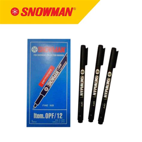 Jual Snowman OHP Permanent Marker Spidol Kecil Fine OPF Shopee Indonesia